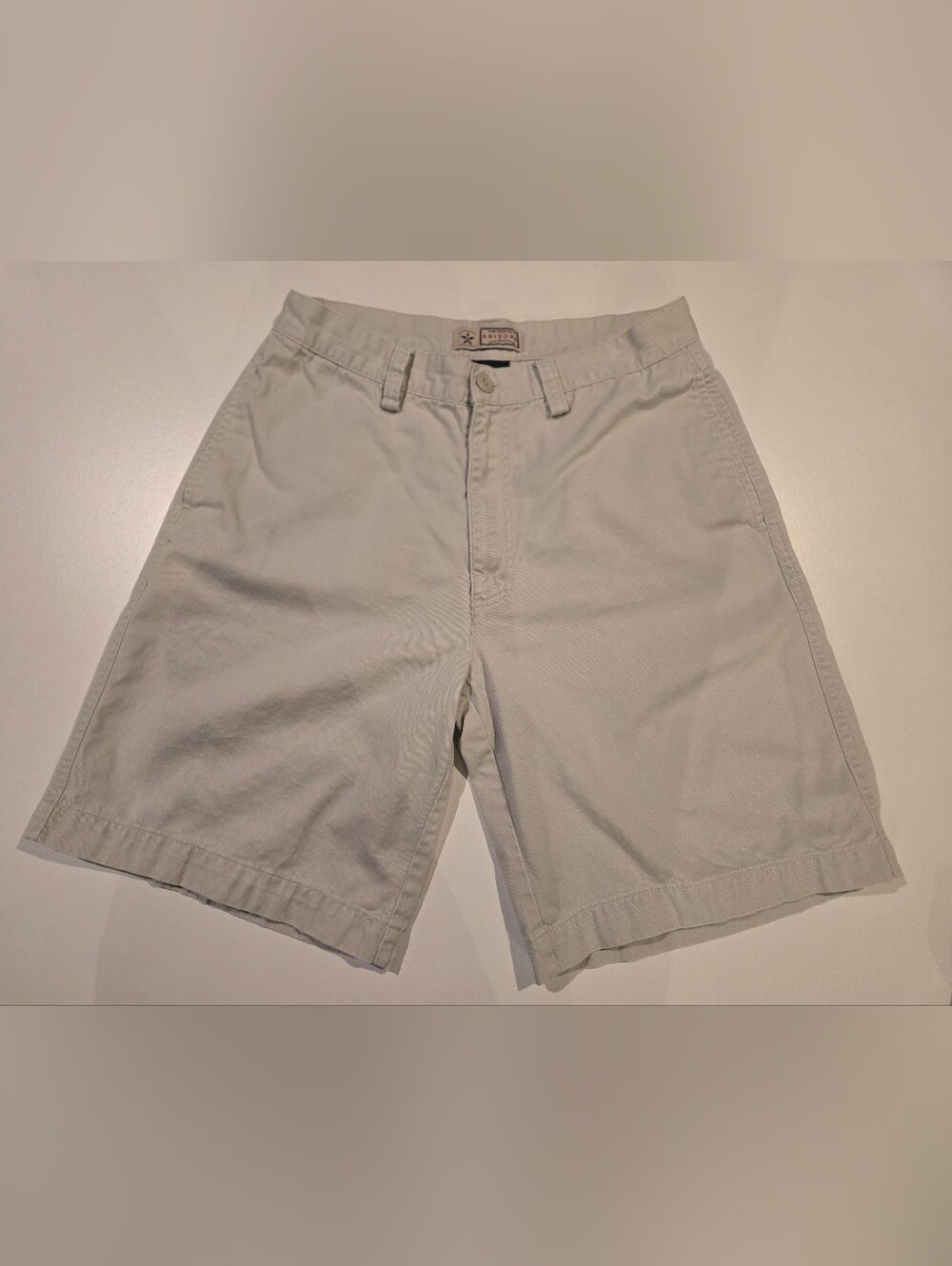 Arizona Jean Company Men's Light Khaki Flat Front Shorts